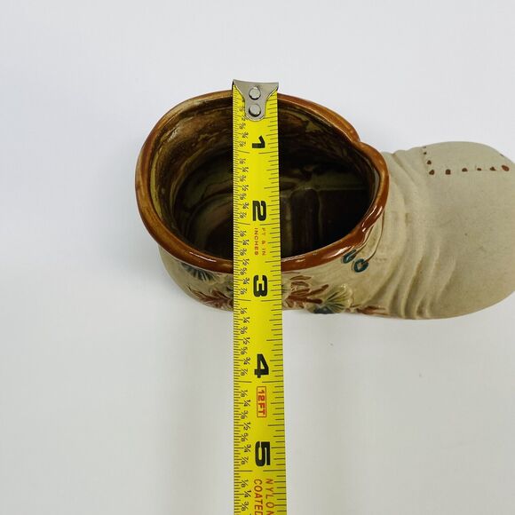 Rubens Originals Shoe Boot  Planter Vintage Ceramic  6.5 x 3"  Pottery - Picture 8 of 9